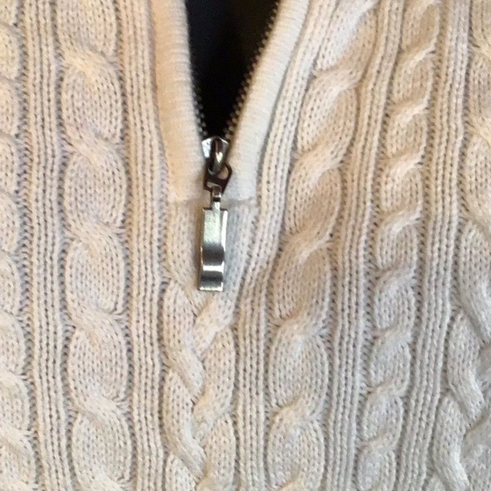 ANNE KLEIN SPORT CABLE SWEATER SIZE L - Picture 3 of 4